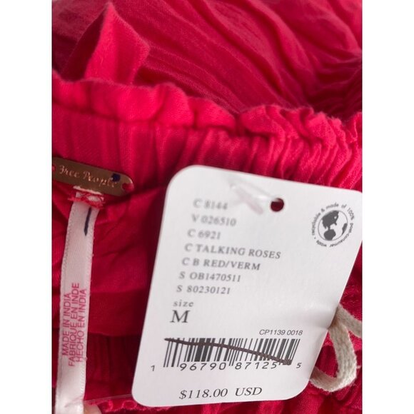 Free People Taking Sides Red Maxi Dress Size M New Flowy Free-est Collection NWT - Picture 7 of 7